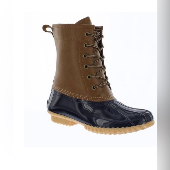 JBU NAVY/ TAN Women’s Maine Duck Boot, - Picture 1 of 7